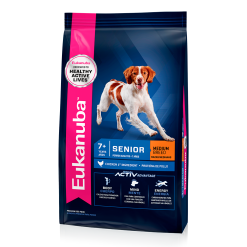 Eukanuba Perro Senior +7 años Raza Mediana 15 Kg + KIT ESCOLAR DE REGALO