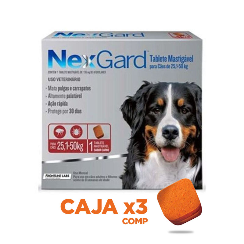 Nexgard Dog Xl 25-50 Kg Caja x3 Comp