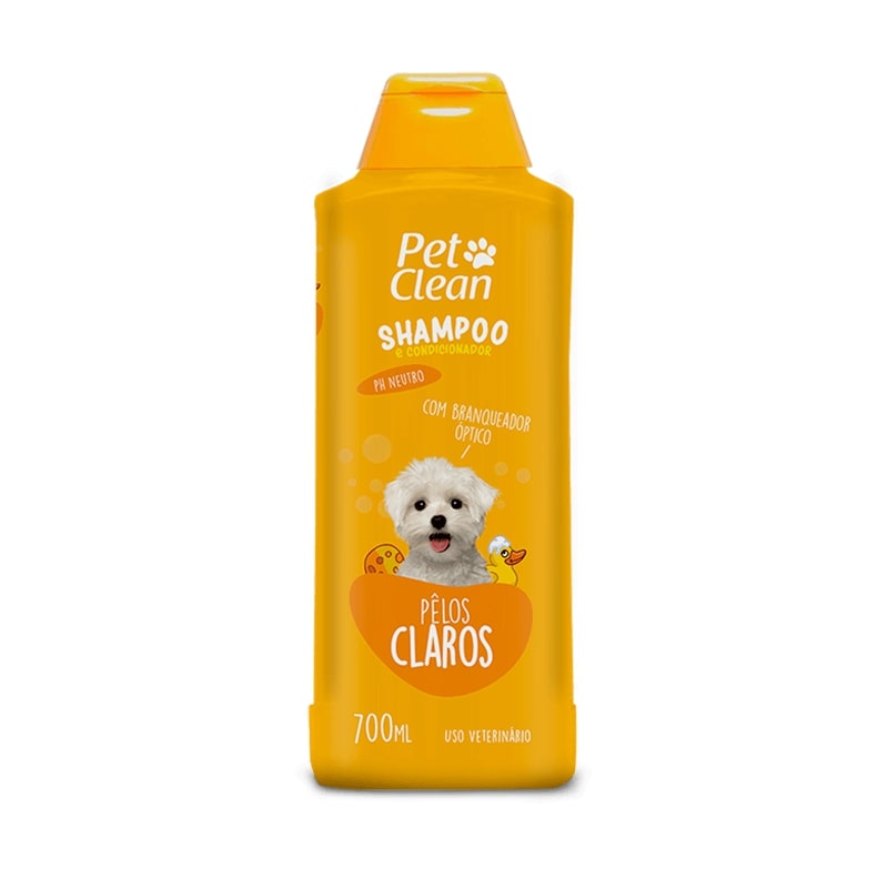 Shampoo y Acondicionador Pet Clean Pelos Claros - 700 ml