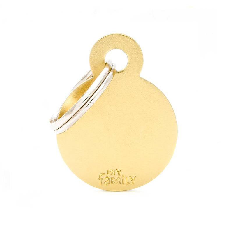 Círculo Pequeño Aluminio Dorado