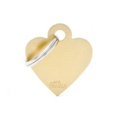 Corazón Pequeño Aluminio Dorado