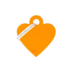 Corazón Pequeño Aluminio Naranja