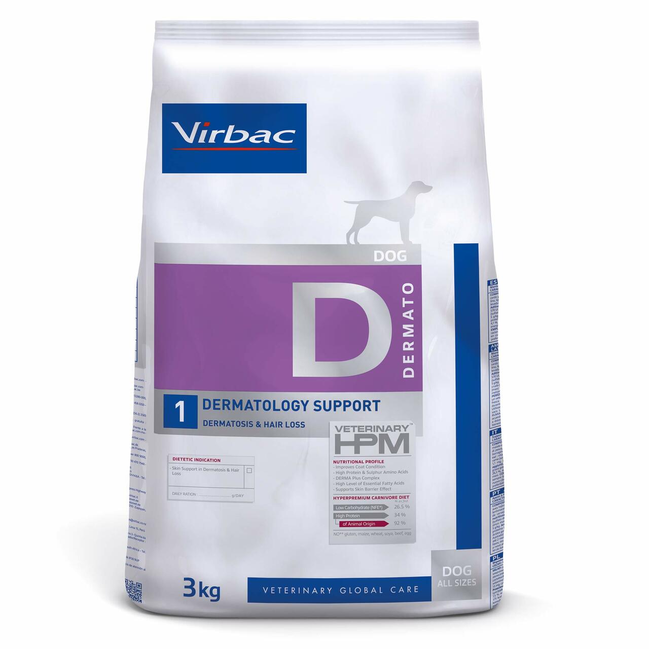 Virbac Hpm Perro Dermatology - 3 Kg