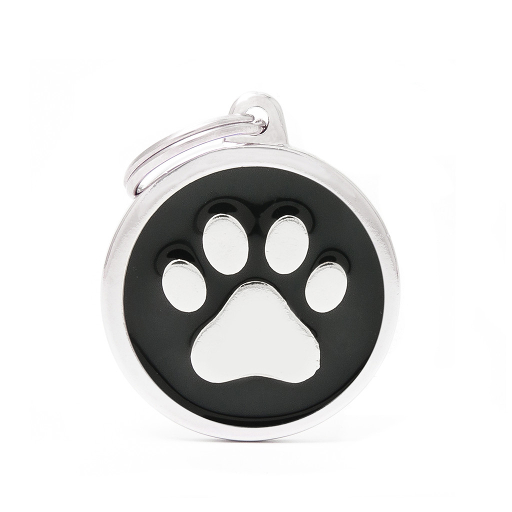 Black Big Circle Paw