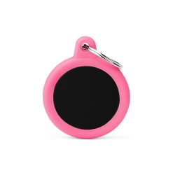 Circulo Negro Aluminio Goma Rosa Memo Pet