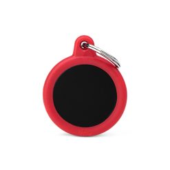 Circulo Negro Aluminio Goma Rojo Memo Pet