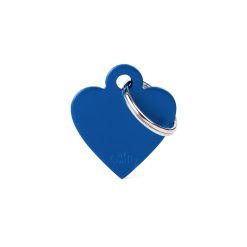 Corazón Pequeño Aluminio Azul