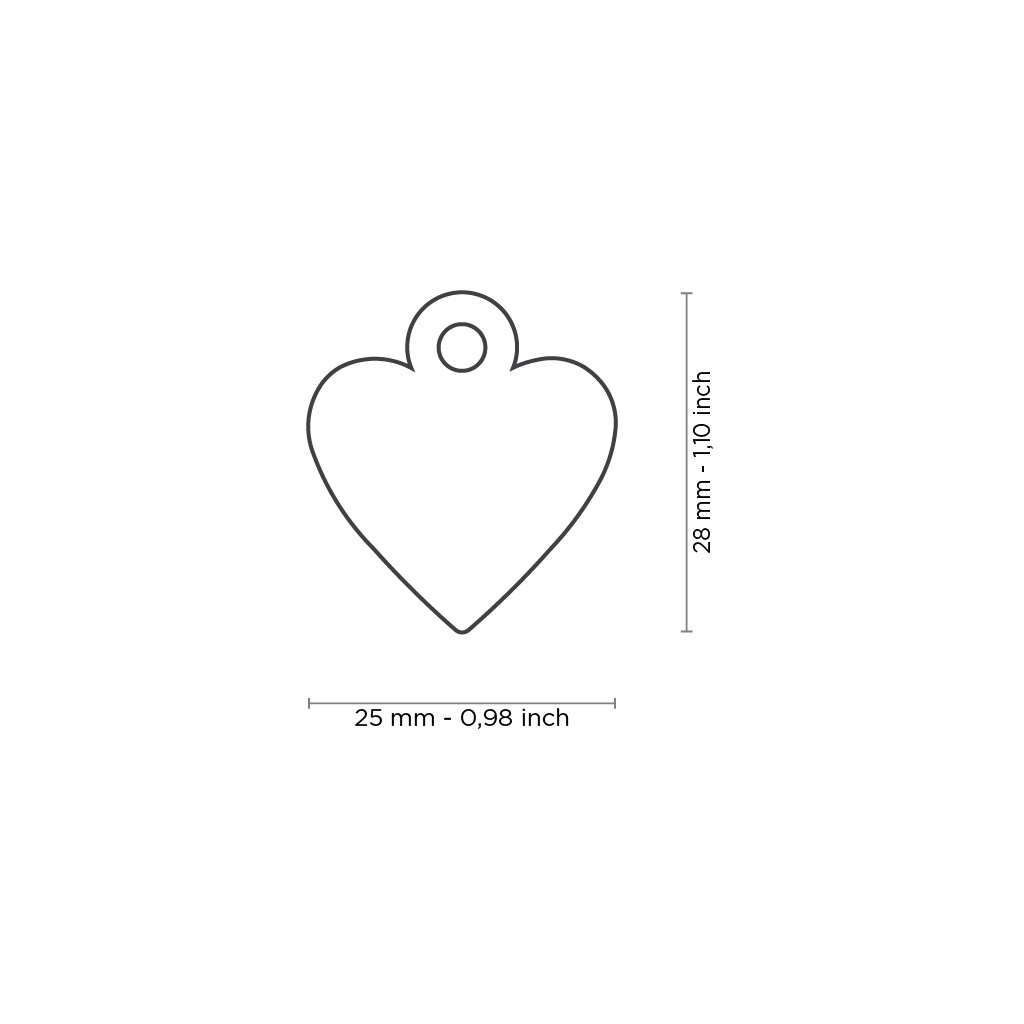 Small Heart Aluminum Pink - Imagen 2