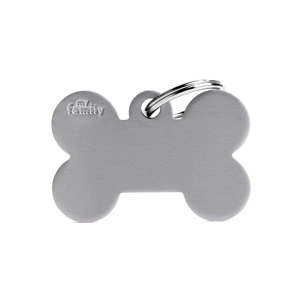 Hueso Grande Aluminio Gris