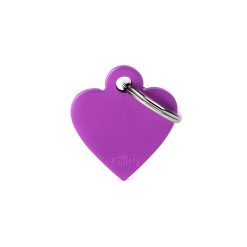 Corazón Pequeño Aluminio Morado