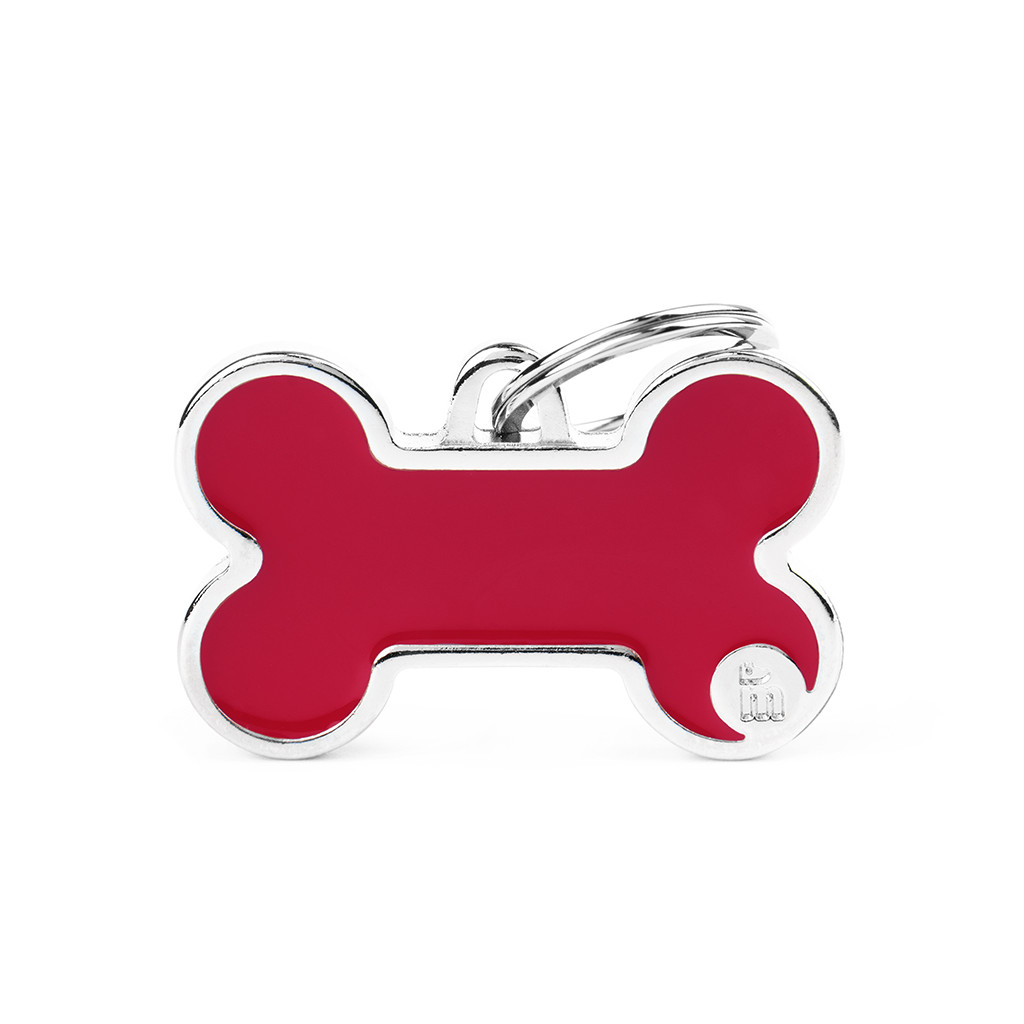 Chapita Hueso L Logo Rojo Basic Handmade