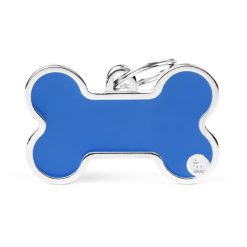 Chapita Hueso Xl Logo Azul Basic Handmade