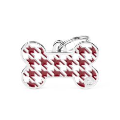 Chapita Hueso L Pied A Poule Rojo Style Collection