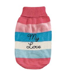 Buzo de Hilo para perros Amore Rosado