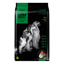 Three Dogs Especial Perro Adulto Sabor Carne y Arroz - 17 Kg