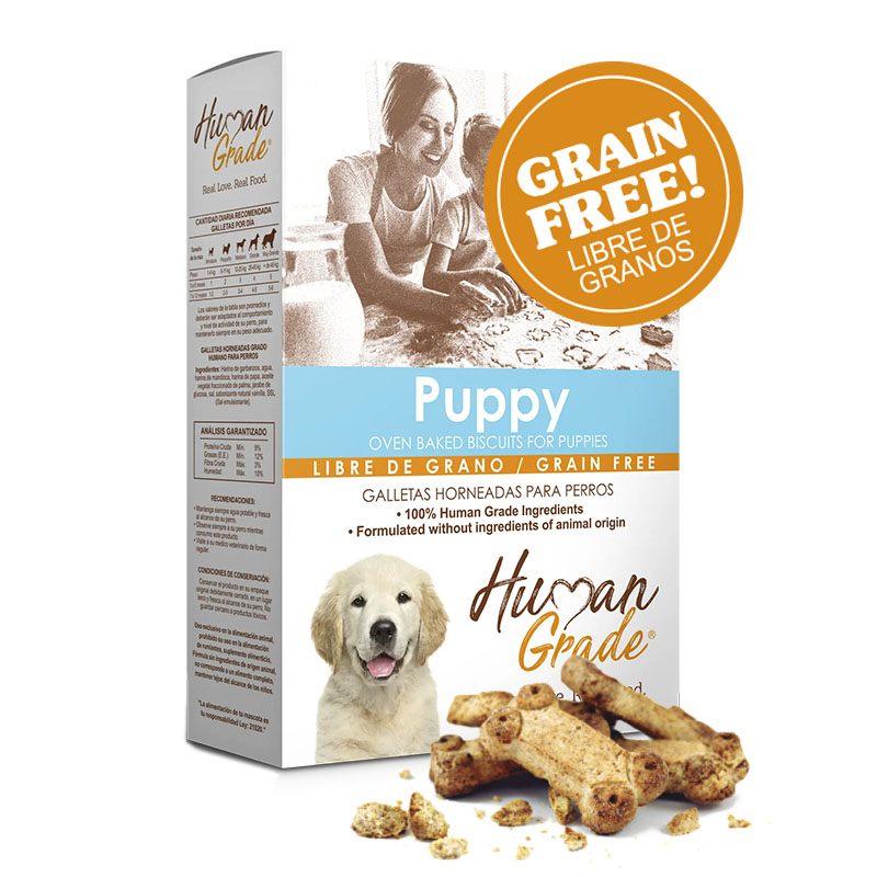 Galletitas Horneadas Human Grade Grain Free Cachorros con Leche - 460 Gr