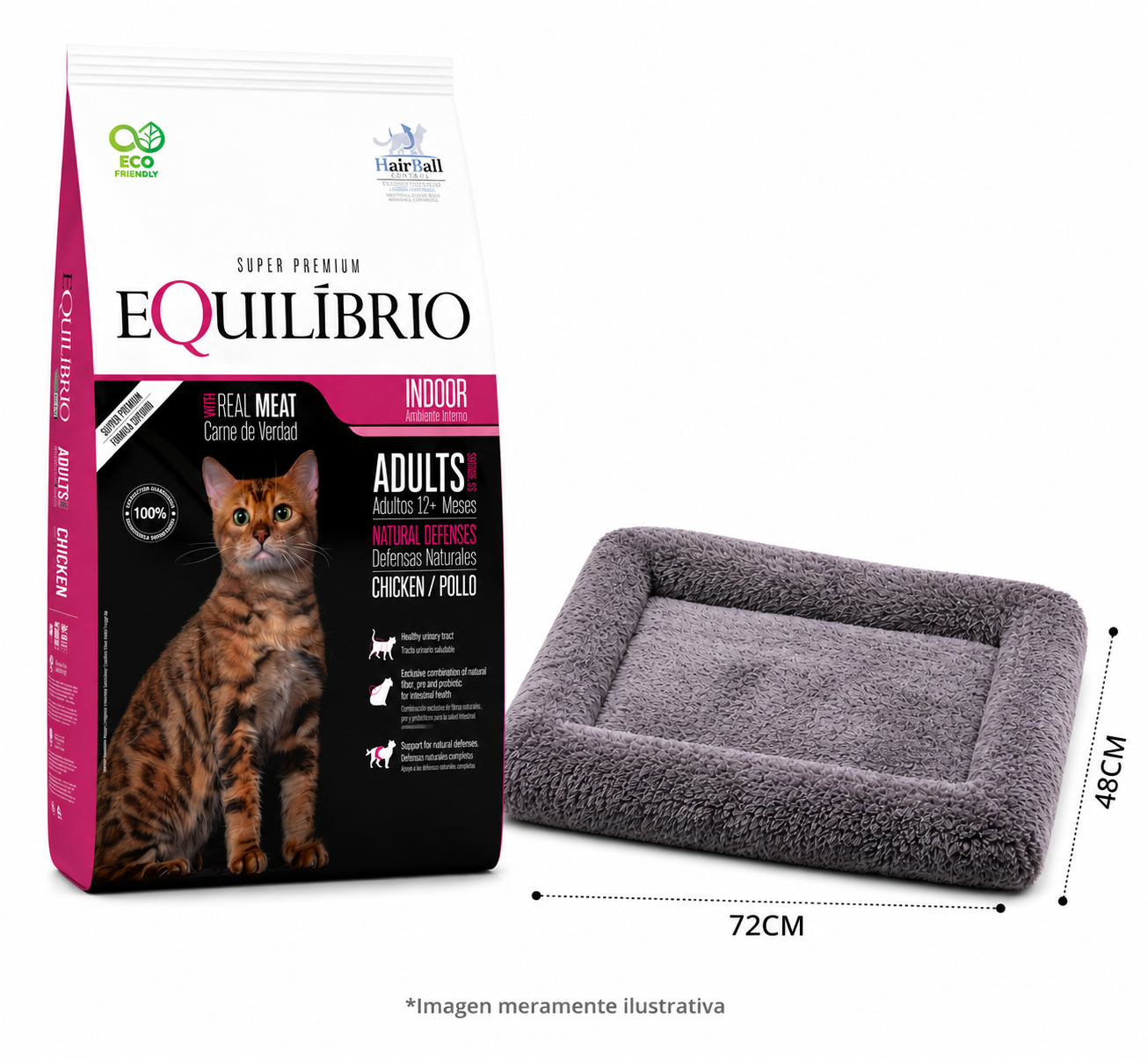 Equilibrio Gatos Adultos 8,25 Kg + Colchoneta de REGALO!!!