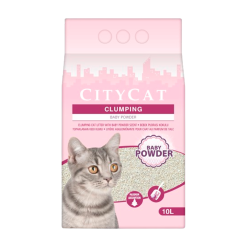 Arena Sanitaria Citycat Baby Powder - 10 Litros