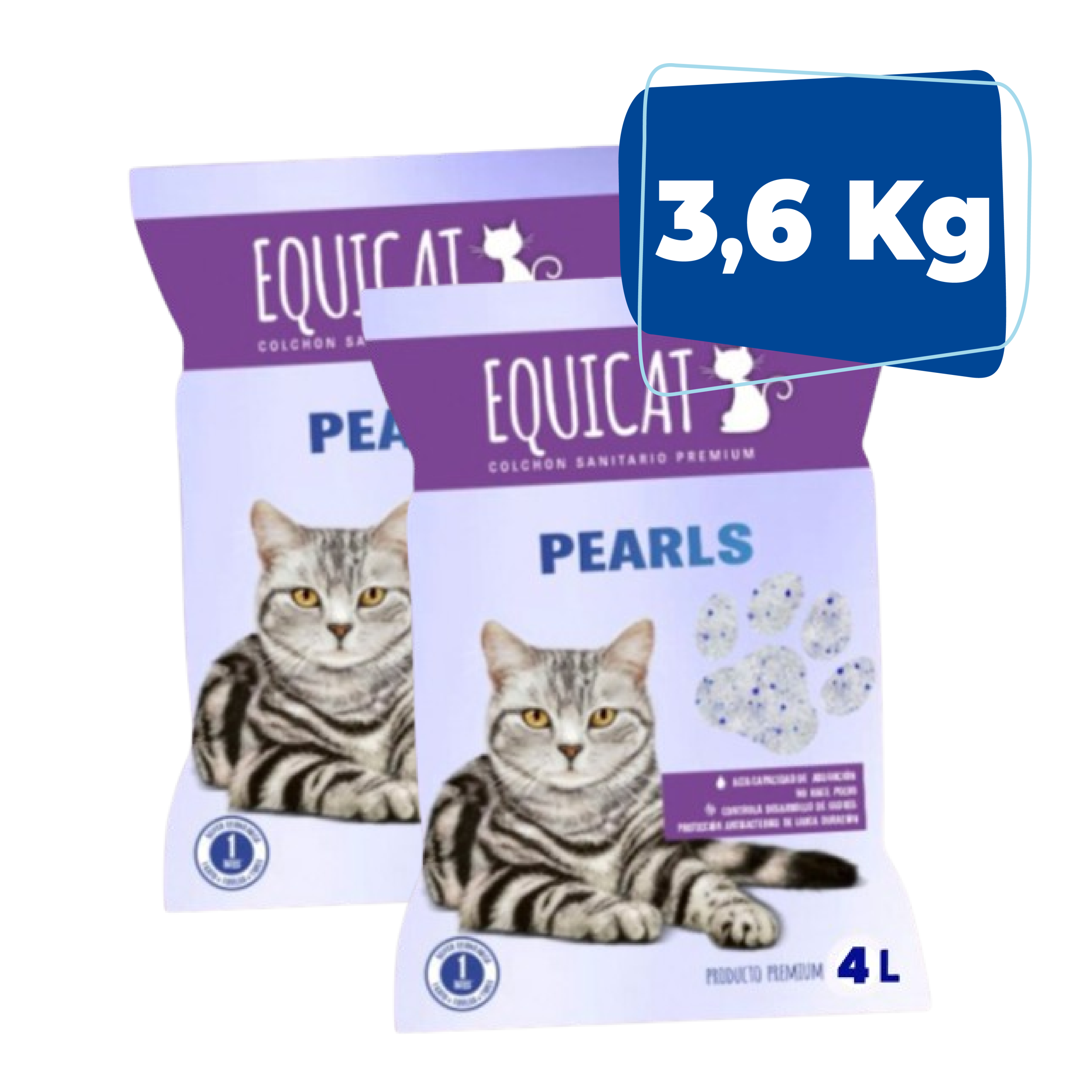Sanitario Equicat Gel 1.8 Kg x 2 Bolsas
