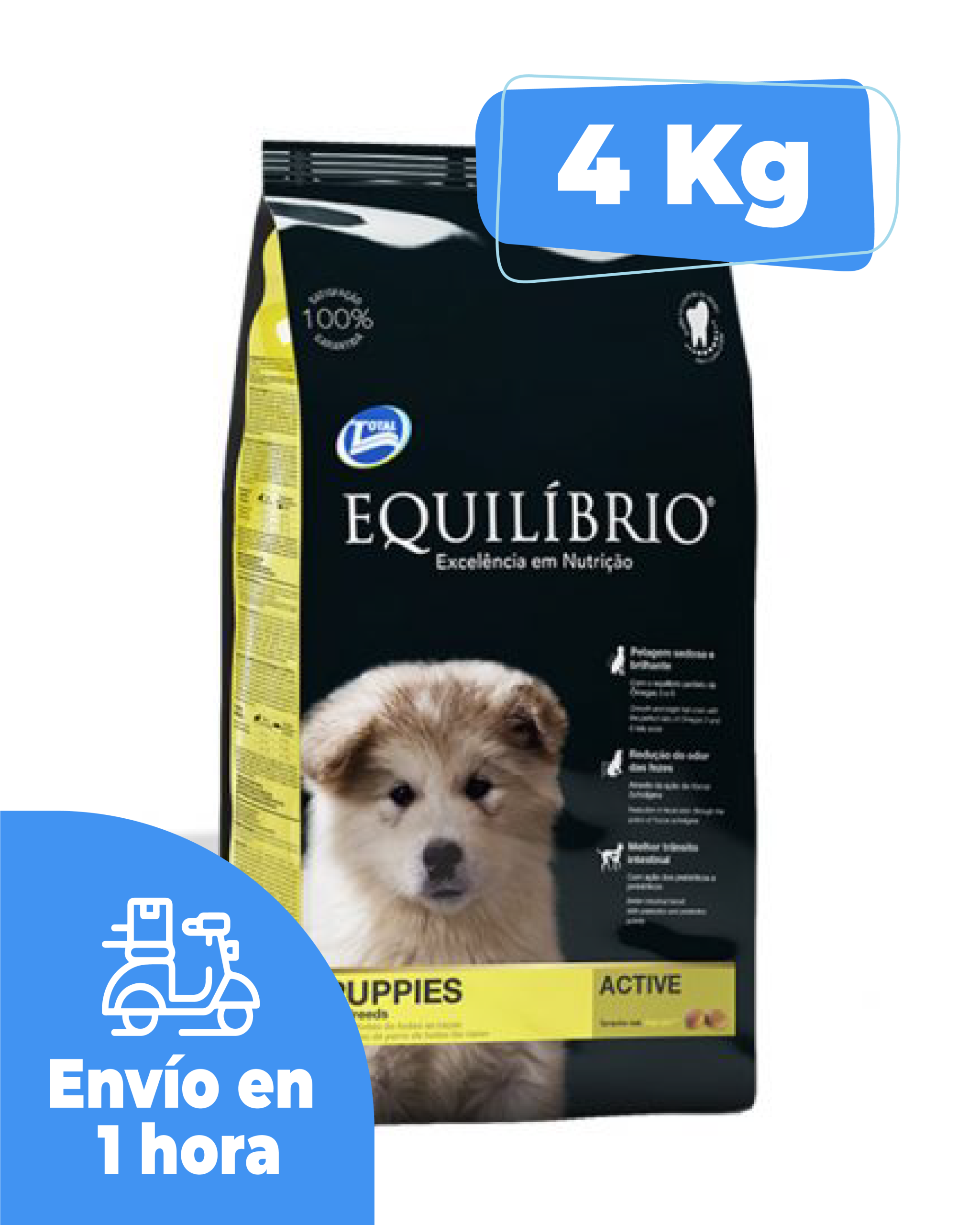 Equilibrio Perro Cachorro Mediano - 4 Kg ENVÍOS GRATIS