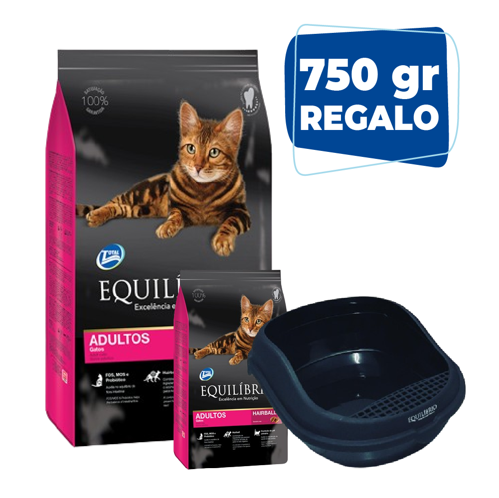 Equilibrio Gatos Adultos - 8,25 Kg + Sanitario