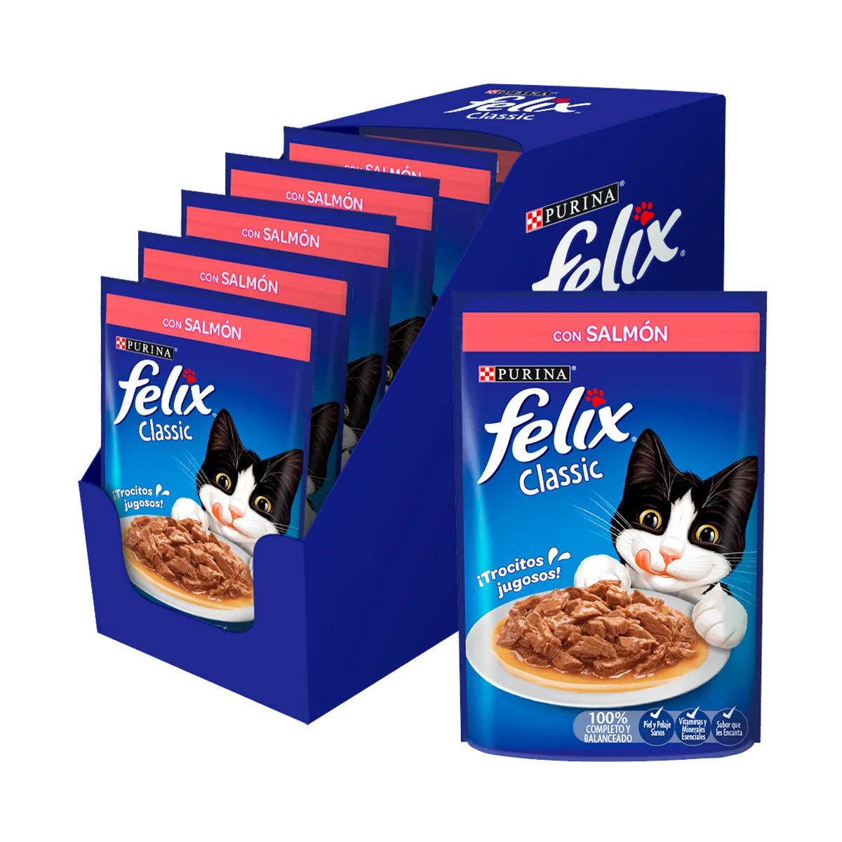 Felix Classic Pouch Salmon 85 gr - Imagen 3