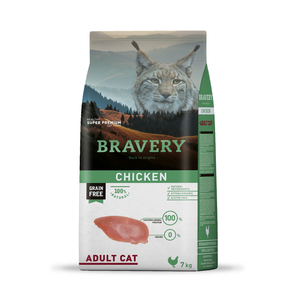 Bravery Gato Adulto Pollo 7 Kg