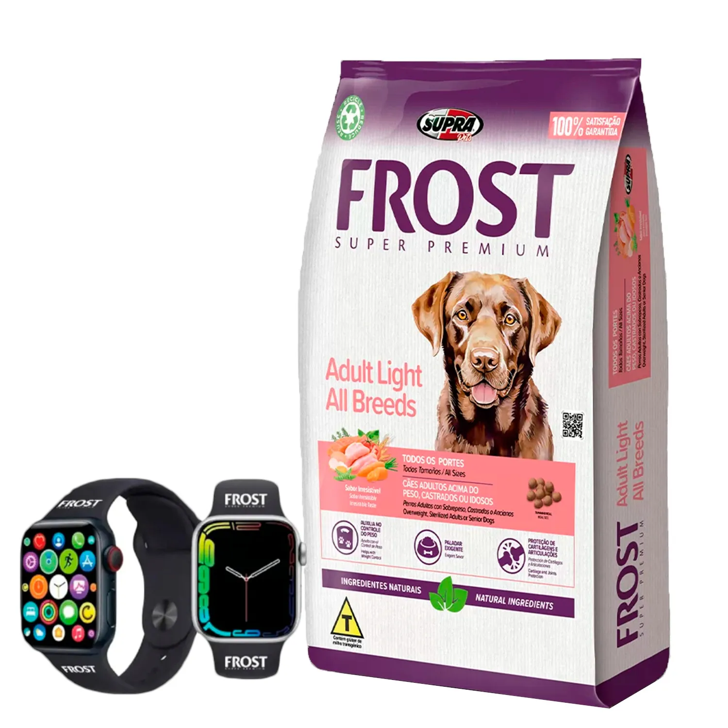 Frost Perros Light 15+15 Kg con un Smart Wach de REGALO
