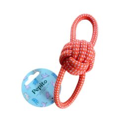 JUGUETE PELOTA DE CUERDA CON AGARRES 20CMS