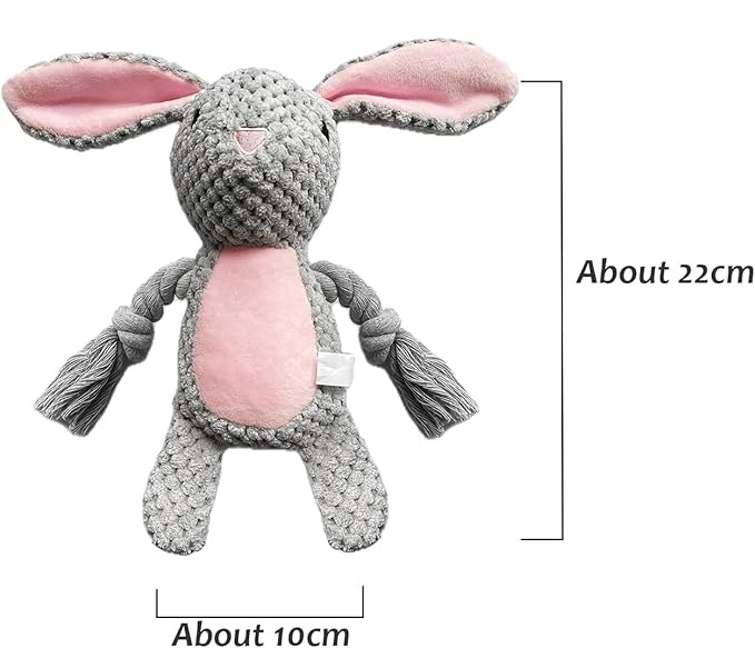 CONEJO DE PELUCHE Y CUERDA 24*10*6 - Imagen 2
