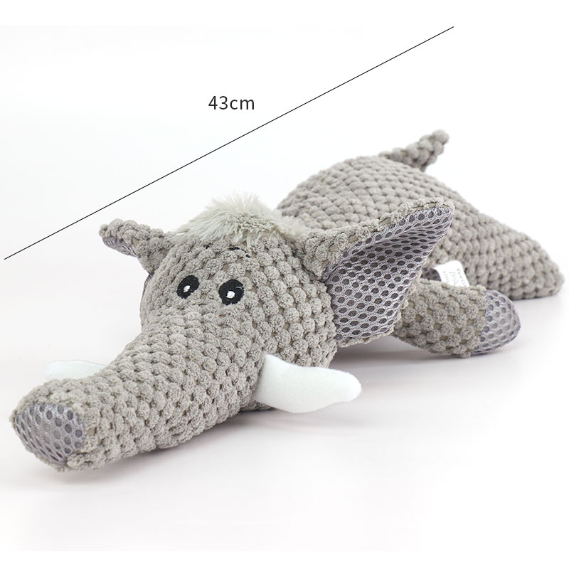 ELEFANTE DE PELUCHE CON SONIDO 35*9CMS