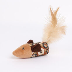 RATÓN DE PELUCHE CON HIERBA GATERA