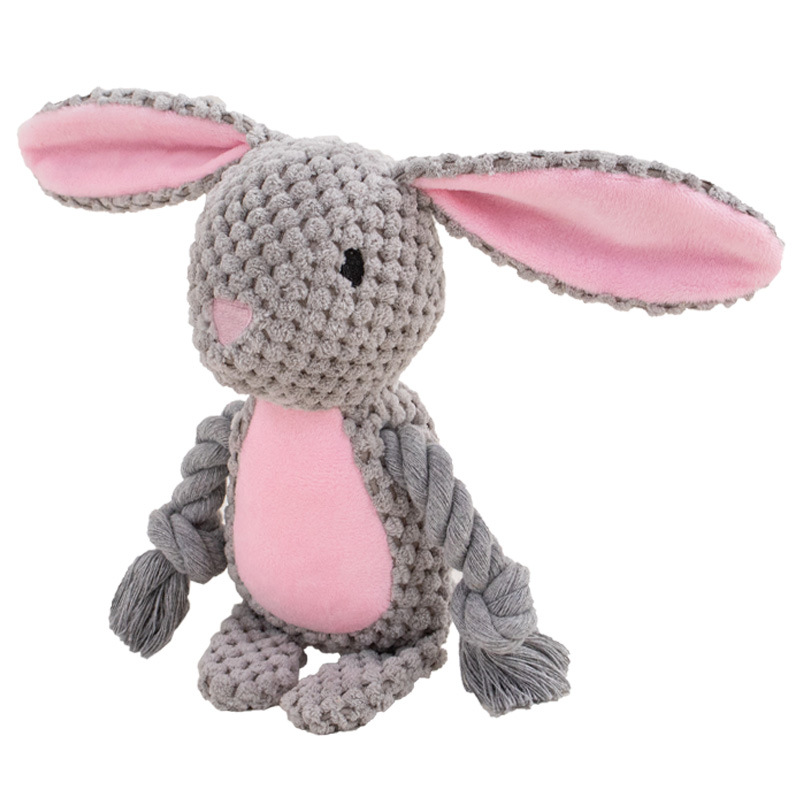 CONEJO DE PELUCHE Y CUERDA 24*10*6