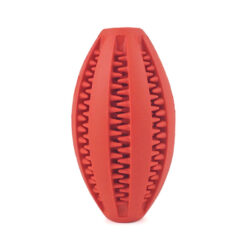 PELOTA OVAL DENTAL TPR L ROJO