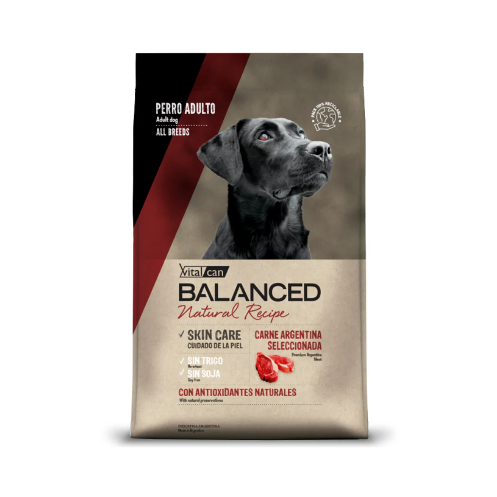 BALANCED NATURAL PERRO ADULTO CARNE 3KG