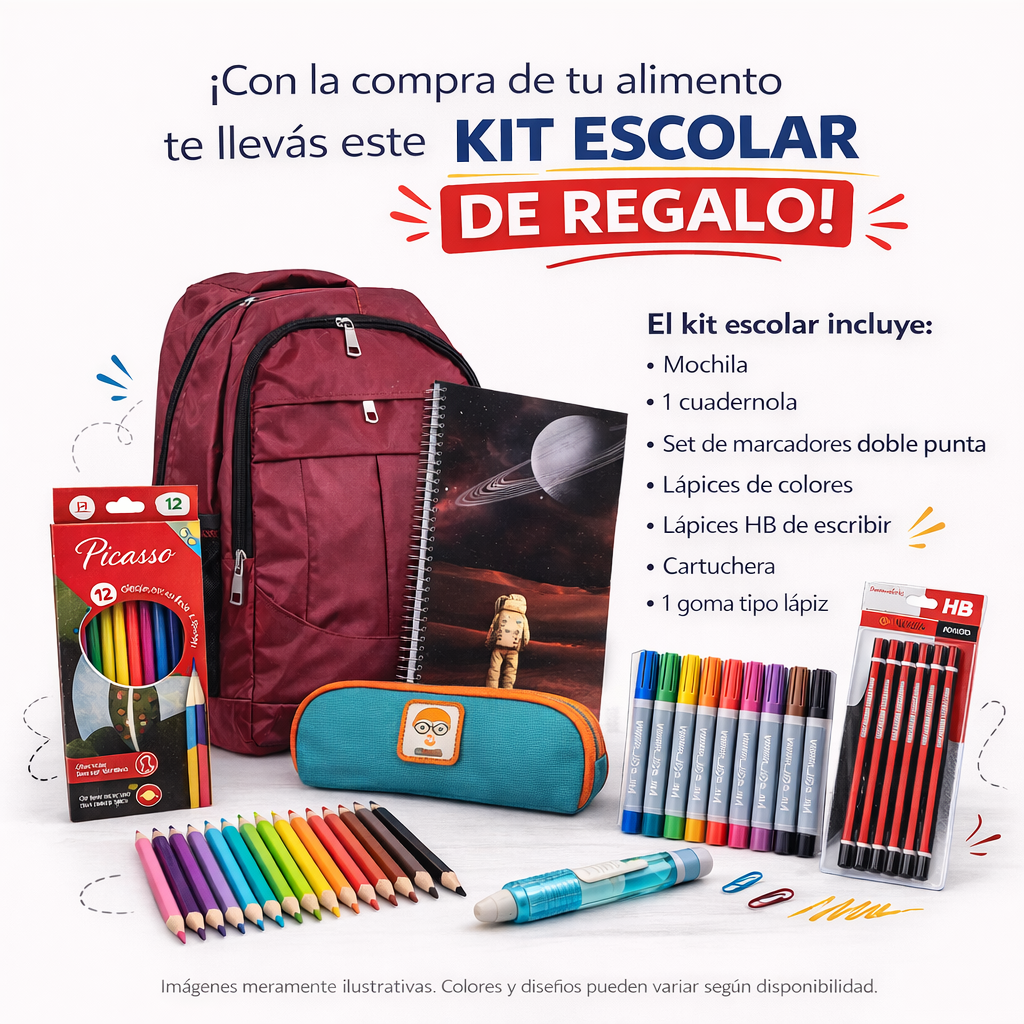 Equilibrio Gato Cachorro 7,5 Kg + KIT ESCOLAR DE REGALO - Imagen 2