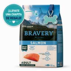 Bravery Perro Adulto Medium/Large Salmón 12k + Chapita de Regalo