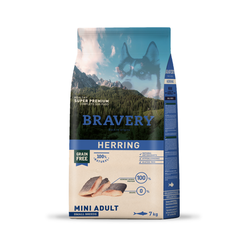 Bravery Perro Adulto Mini Herring 7 Kg
