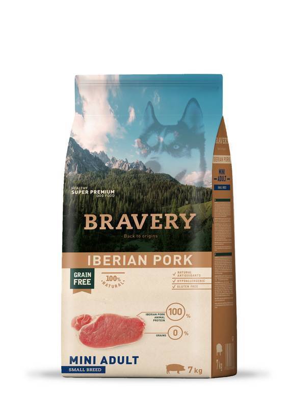 Bravery Perro Adulto Mini Iberian Pork 7 Kg