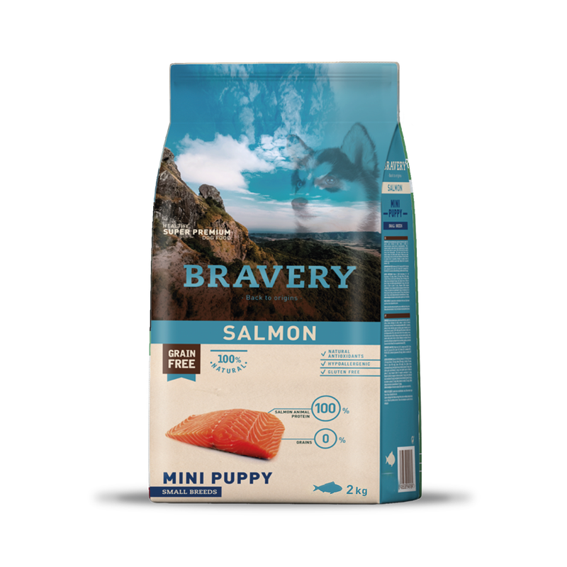 Bravery Perro Adulto Mini Salmón 2 Kg
