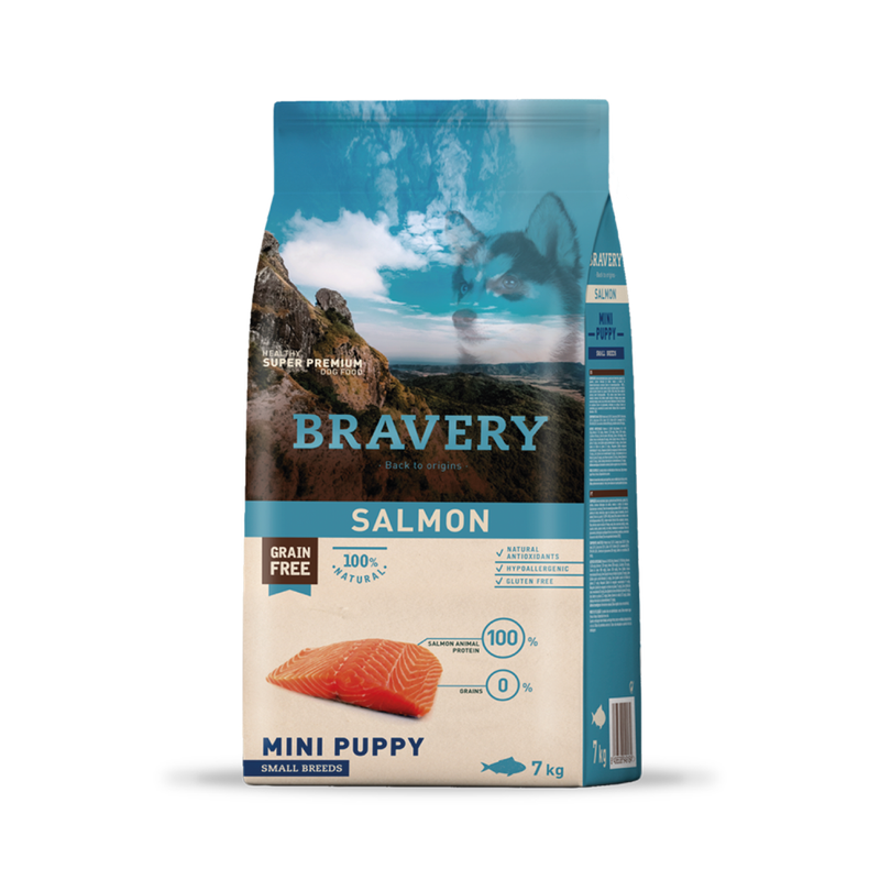 Bravery Perro Puppy Mini Salmón 7 Kg