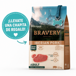 Bravery Perro Medium/Large Iberian Pork 12kg + Chapita de Regalo