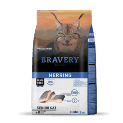 Bravery Gato Senior Herring 2 Kg + Sobre de Churu de REGALO