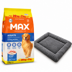 Max Perro Adulto Alta Performance 22 Kg + COLCHONETA de Regalo